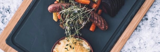 Bilde på lunsjtallerken fra Laaven