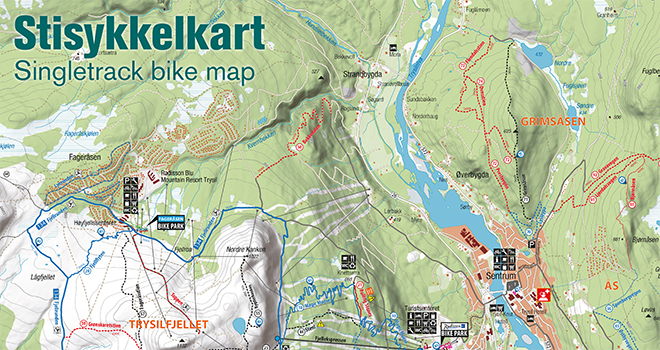 Trysil Bike Arena map 2020